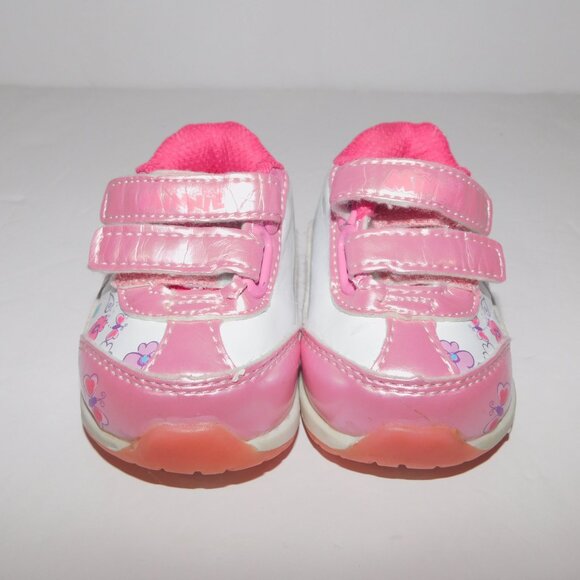 VTG Disney Minnie Mouse Pink White Baby Girl size 1 Sneaker Running Shoes 0-3 m - Picture 4 of 9